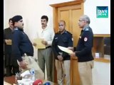 Sepoys slipped while saluting IG Punjab during a ceremony