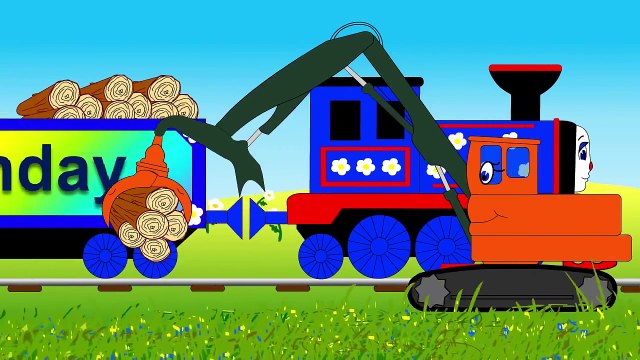 Educational videos and cartoons for children. Learn the Days of the Week with Choo-Choo Train.