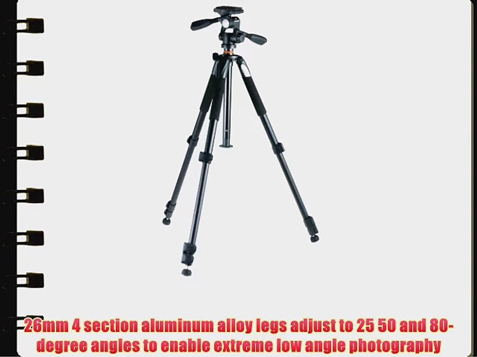 Vanguard Alta  264AP 4-Section Aluminum Tripod with 3-way Magnesium Alloy Panhead