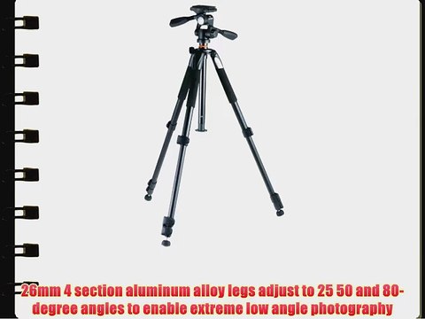 Vanguard Alta 264AP 4-Section Aluminum Tripod with 3-way Magnesium Alloy Panhead