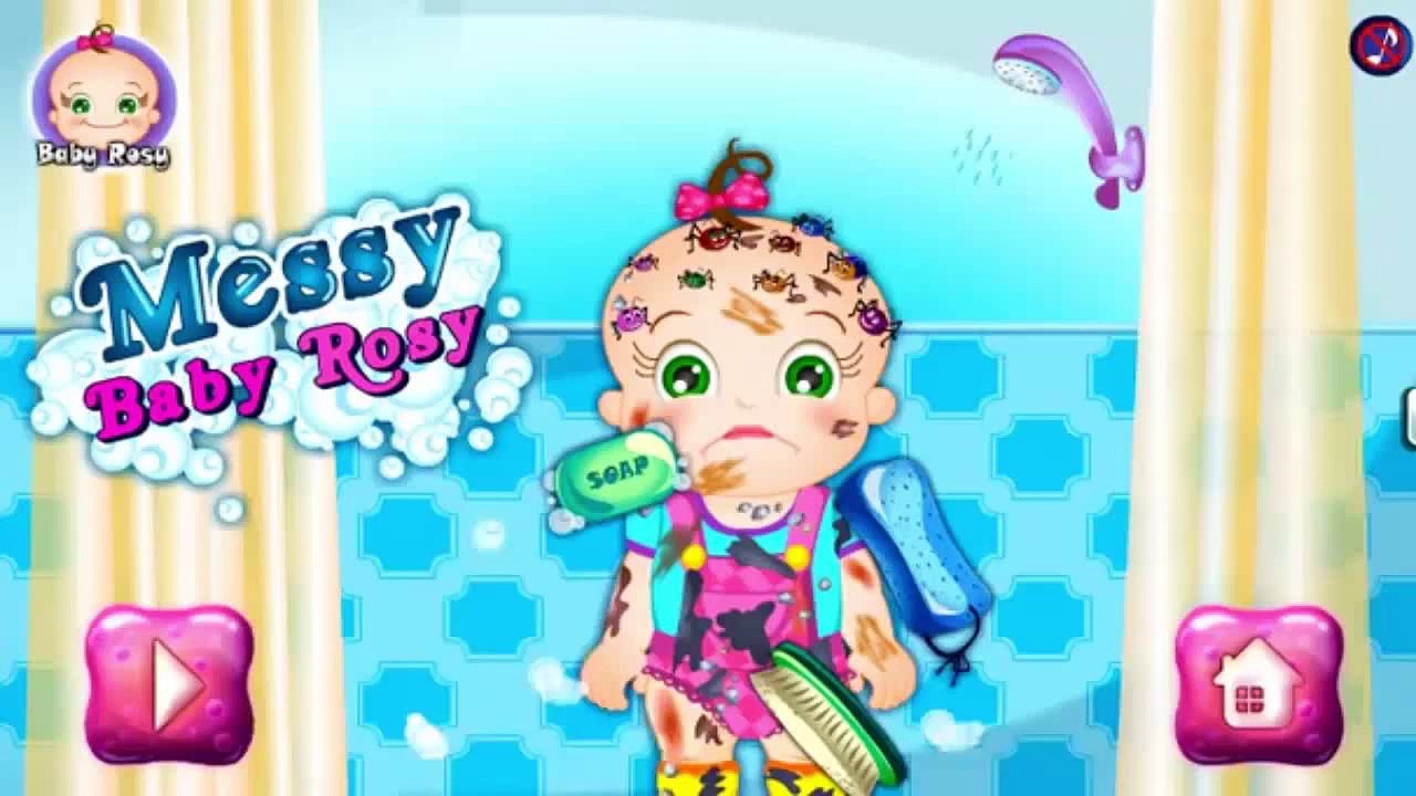 Baby Games - Messy Baby Rosy Bath Game