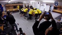La joie dans le vestiaire après FCSM-LB Châteauroux (3-0)