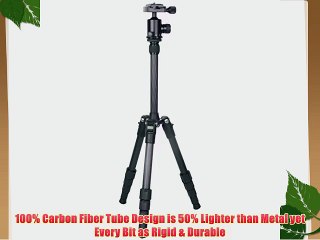 Polaroid Pro Series 55 Carbon Fiber Travel Tripod With Removable Ball head   Tripod Travelling