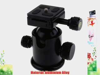 Neewer Black Metal 360 Degree Swivel 1/4 3/8 Tripod Ball Head Camera Ballhead with Quick Release