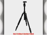 Cowboystudio Complete Alloy 4-section Tripod with Quick-Release Plate Ball Head and Carrying