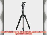 Benro A1192TB0 Travel Flat II Tripod Kit with Aluminum Twist Lock Legs and B0 Head (Black)