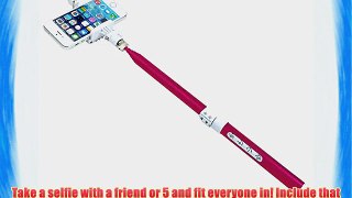 SellfieTM Ultra Light Carbon Fiber Bluetooth Extended Selfie Stick for iPhone/Android w Shutter