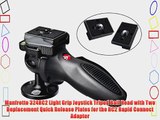 Manfrotto 324RC2 Light Grip Joystick Tripod Ball Head with Two Replacement Quick Release Plates