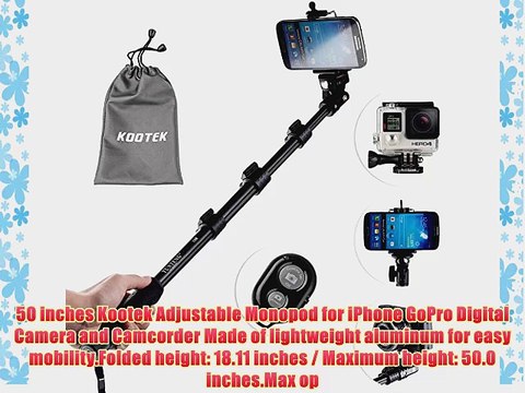 Kootek? Telescopic Handheld Monopod Selfie Stick Pole with Bluetooth remote Shutter Button