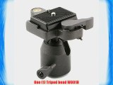 CowboyStudio WT001H Photography Heavy Duty Camera Tripod Action Ball Head Quick Release Plate