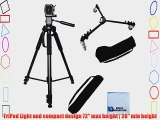 72-Inch Elite Series Full Size Camcorder Tripod   Elite Series Professional Universal Tripod