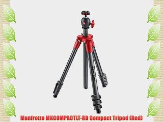 Manfrotto MKCOMPACTLT-RD Compact Tripod (Red)