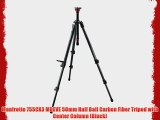 Manfrotto 755CX3 MDEVE 50mm Half Ball Carbon Fiber Tripod with Center Column (Black)