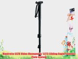 Manfrotto 557B Video Monopod w/ 3273 Sliding Rapid-Connect Plate System