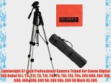 Lightweight 57-inch Professional Camera Tripod For Canon Digital EOS Rebel SL1 T1i T2i T3 T3i