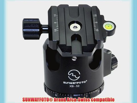 SUNWAYFOTO XB-52 Tripod Ball Head Arca Compatible Low COG 132lb Max Load XB52 Sunway