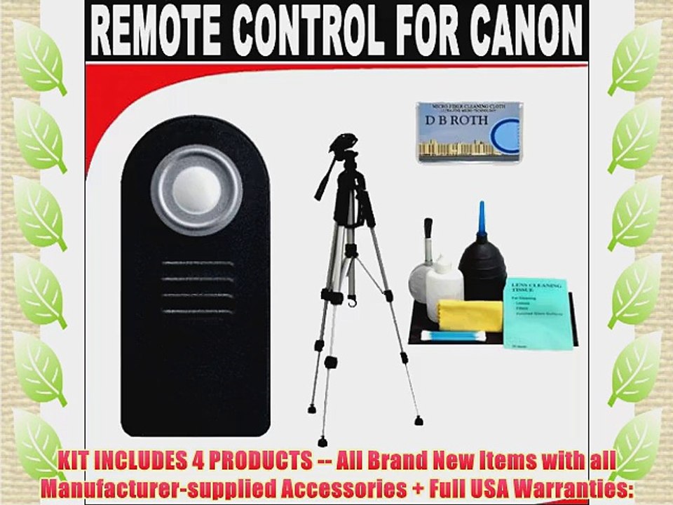 .. Wireless Remote Control   57 Tripod For The Canon XSI XS T1i T2 Ti XTI XT 5D Mark 2 Digital