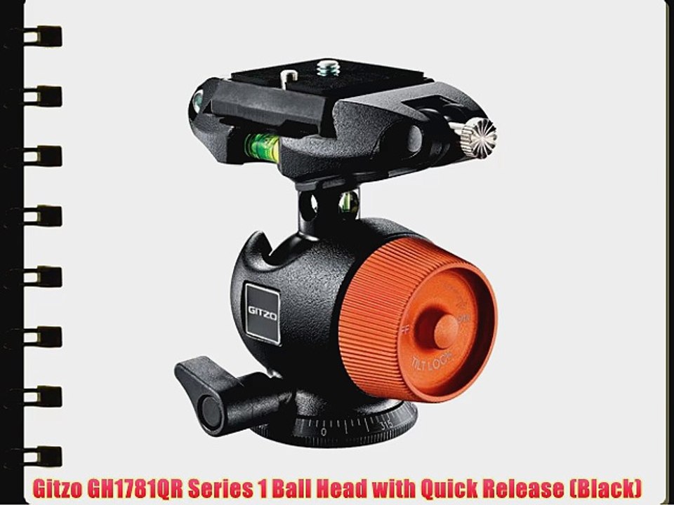 Gitzo GH1781QR Series 1 Ball Head with Quick Release (Black)