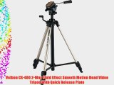 Velbon CX-480 2-Way Fluid Effect Smooth Motion Head Video Tripod With Quick Release Plate