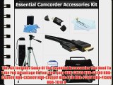 Essential Accessory Kit For Sony HDR-CX130 HDR-CX160 HDR-CX360V HDR-CX560V HDR-CX700V HDR-PJ10