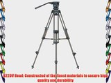 Libec LS-22DV 2-Stage Aluminum Tripod System: Head H22DV /T68 Tripod/BR-1 Mid Spreader/CS System