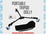 HEAVY DUTY PORTABLE TRIPOD DOLLY INCLUDING CARRYING CASE For The Sony FDR-AX1 FDR-AX100 NEX-EA50UH