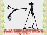 Neewer? Photography Professional Tripod Dolly with Rubber Wheels for Camera Photo Video