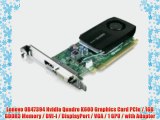 Lenovo 0B47394 Nvidia Quadro K600 Graphics Card PCIe / 1GB GDDR3 Memory / DVI-I / DisplayPort
