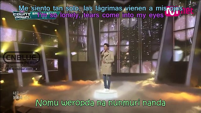 [Eng Sub|Español] ‪CNBLUE‬ Lee Jungshin ''I Want to Fall in Love'' Special Performance M!Countdown