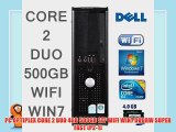 PC OPTIPLEX CORE 2 DUO 4GB 500GB SFF WIFI WIN7 DVDRW SUPER FAST (P2-1)