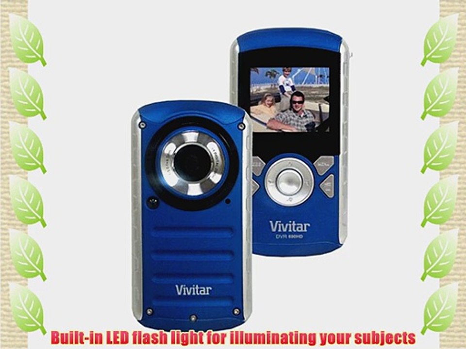Vivitar DVR 690HD Waterproof Digital Camcorder (Blue)