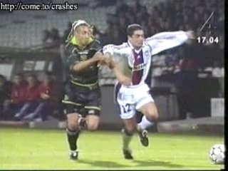 Player breaks his leg