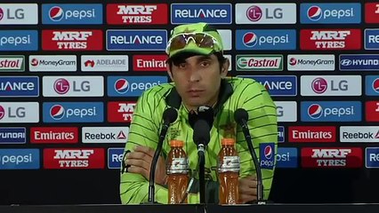 Misbah ul Haq CRYING after Losing aganist Australia Worldcup 2015 QuarterFinal