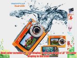 Dual Screen 18MP Aqua5800 Orange (with Micro4GB) Waterproof Camera
