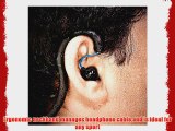 X-1 (Powered by H2O Audio) IEN2-BK-X Surge Sportwrap Waterproof In-Ear Headphones (Black/Blue)