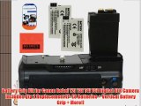 Battery Grip Kit for Canon Rebel T2i T3i T4i T5i Digital SLR Camera Includes Qty 2 Replacement