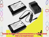 Two Halcyon 1300 mAH Lithium Ion Replacement Battery and Charger Kit for Sony Cyber-shot DSC-HX200V