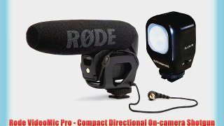 Rode VideoMic Pro - Compact Directional On-camera Shotgun Microphone with Free Polaroid CVL-18