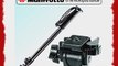 Manfrotto 679B Monopod Bundle With Manfrotto 234RC Top-Swivel 90 Degree Tilt Monopod Head with