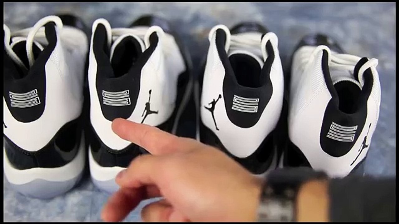 Air Jordan XI Concord UnAuthorized Authentic Vs. Authentic Retail Review Fake Replica