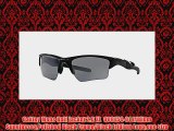 Oakley Mens Half Jacket 20 XL OO915401 Iridium SunglassesPolished Black FrameBlack Iridium Lensone size