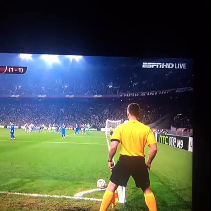 That hit to fourth referee
