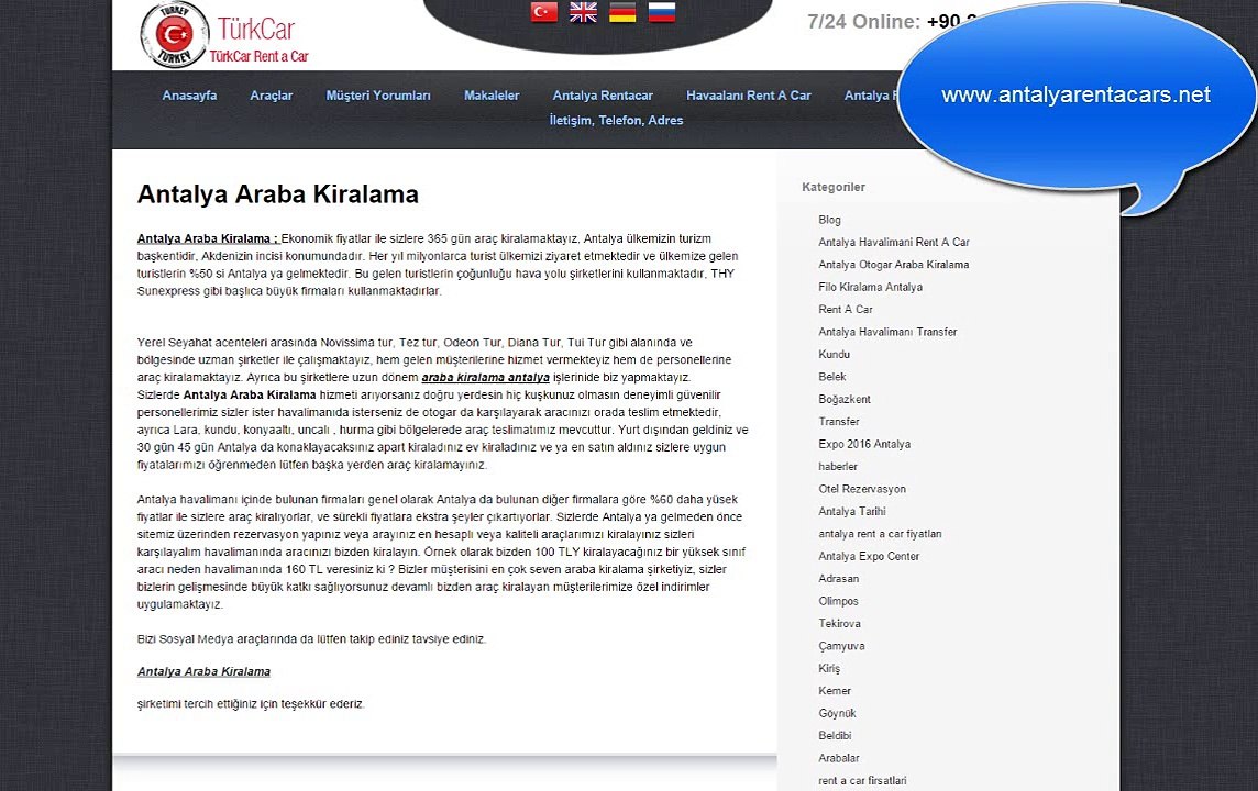 Antalya Araba Kiralama