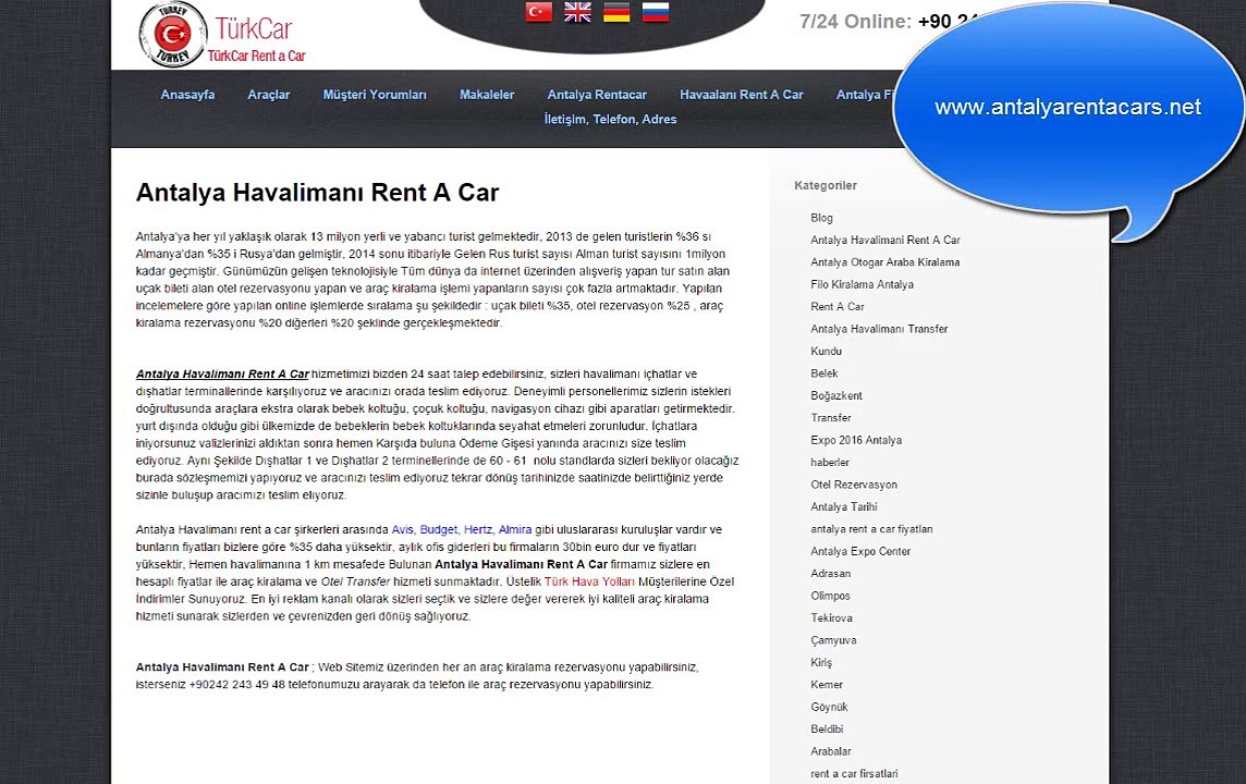Antalya Havalimanı Rent A Car