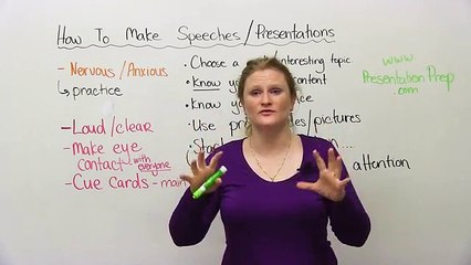 How to give the BEST speech or presentation in English