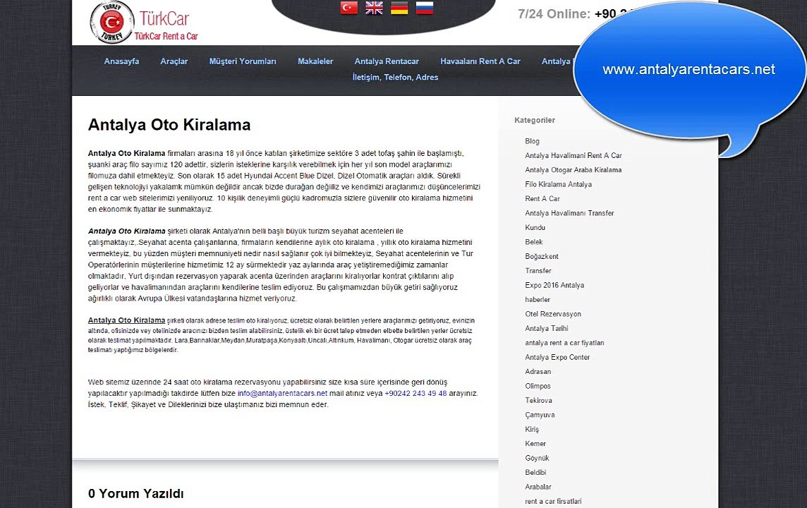 Antalya Oto Kiralama