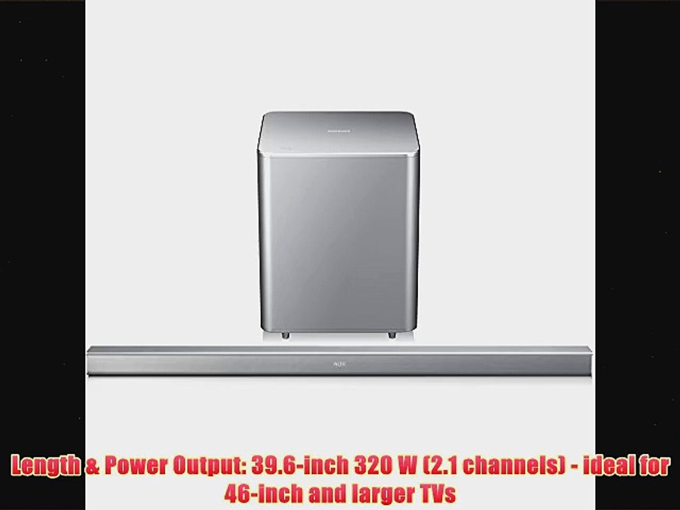 Samsung HWH551 21 Channel 320 Watt Wireless Audio Soundbar