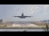 KLM 747 Takes Off From St Maarten