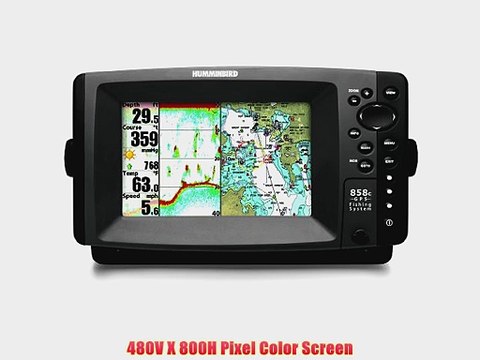 Humminbird 858c Combo 7Inch Waterproof Marine GPS and Chartplotter with Sounder
