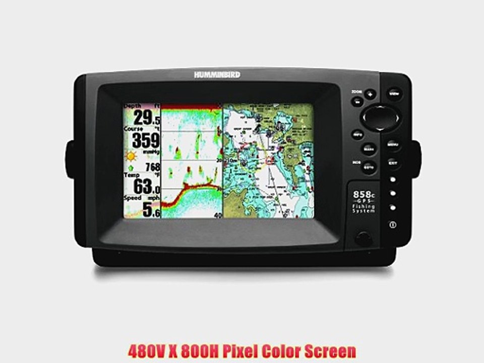 Humminbird 858c Combo 7Inch Waterproof Marine GPS and Chartplotter with Sounder